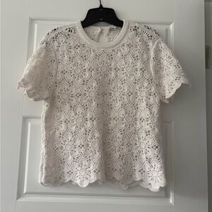 Elegant White Lace Top